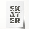 Skater Typography Wall Art - Boys Room Wall Art Kids Wall Art Prints