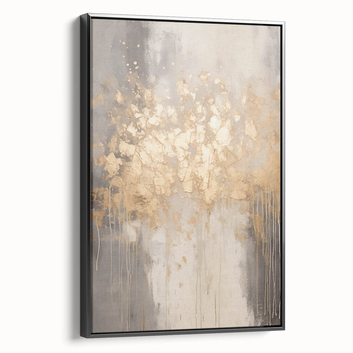 Black and white wall art featuring a winter landscape on framed canvas, ideal for bedroom decor.