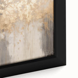 Close-up of textured black wall art featuring a colorful abstract design on a large framed canvas.