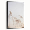 Black and white landscape art painting on framed canvas, featuring a vintage poster style, ideal for bedroom decor.