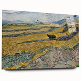 Impressionist Landscape Wall Art - Enclosed Field with Ploughman