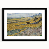 Impressionist Landscape Wall Art - Enclosed Field with Ploughman