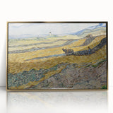 Impressionist Landscape Wall Art - Enclosed Field with Ploughman