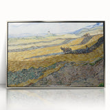 Impressionist Landscape Wall Art - Enclosed Field with Ploughman