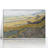 Impressionist Landscape Wall Art - Enclosed Field with Ploughman