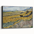 Impressionist Landscape Wall Art - Enclosed Field with Ploughman