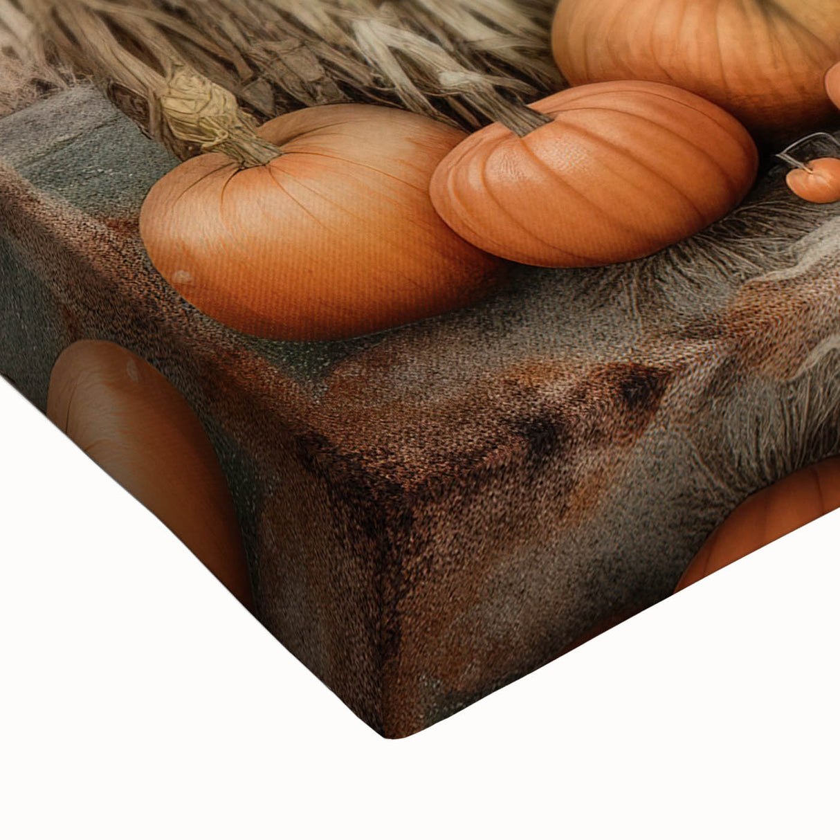 Country Style Art with Pumpkins and Barn - Rustic Farmhouse Wall Decor