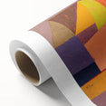 Modern Wall Art: Abstract Joyful Mountain Landscape in Vibrant Hues