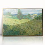 Impressionist Landscape Wall Art - Green Field with Cypress Tree