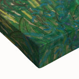 Impressionist Landscape Wall Art - Green Field with Cypress Tree