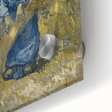 Impressionist Wall Art - Peasant Woman Binding Sheaves by Van Gogh