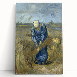 Impressionist Wall Art - Peasant Woman Binding Sheaves by Van Gogh