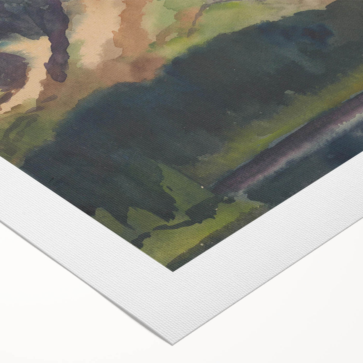 Majestic Mountain River Landscape - Rocky Hills Wall Art