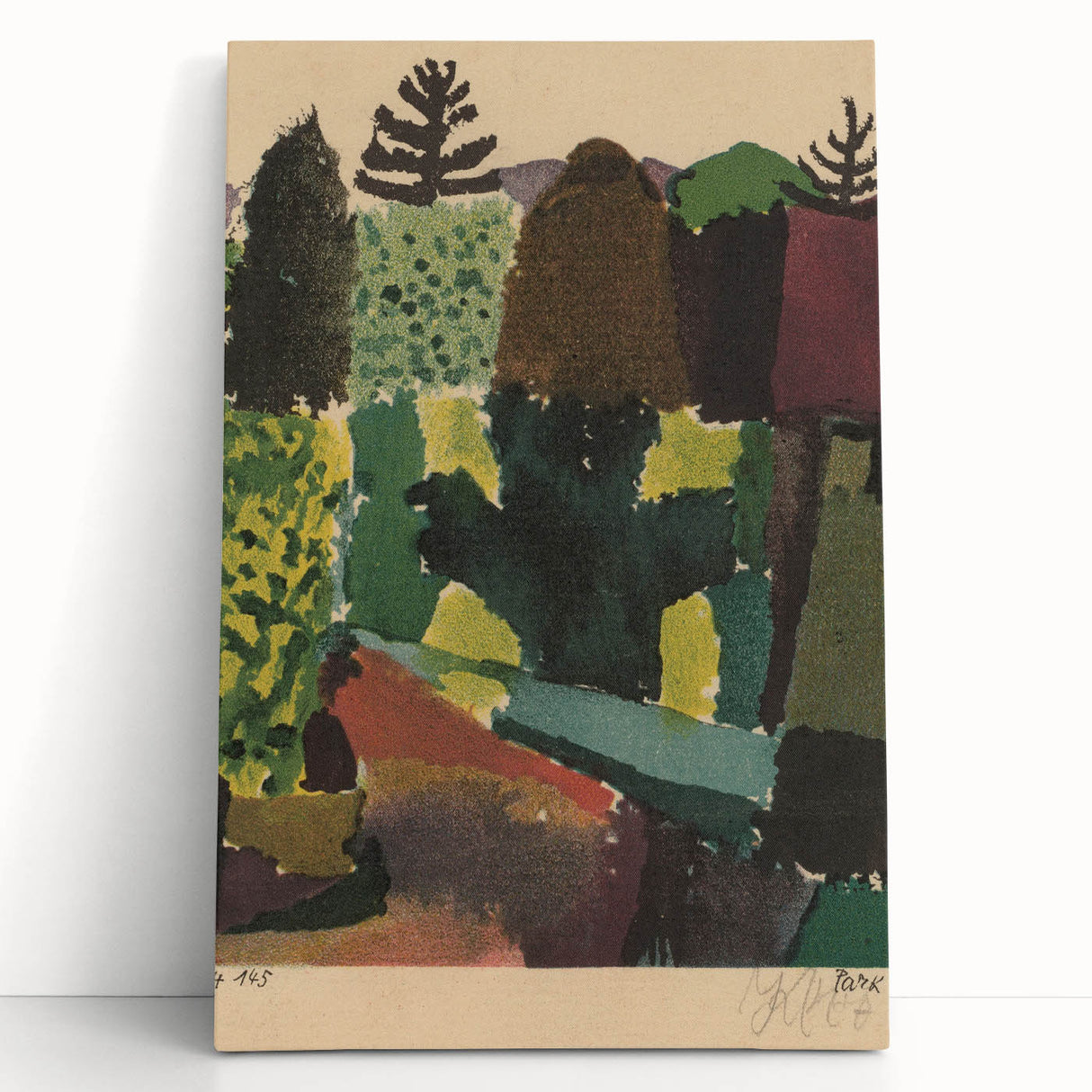 Park Modern Wall Art – Abstract Expression by Paul Klee