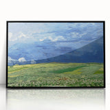 Wheatfield Under Thunderclouds - Impressionist Wall Art by Van Gogh