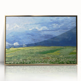 Wheatfield Under Thunderclouds - Impressionist Wall Art by Van Gogh