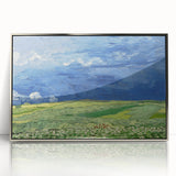 Wheatfield Under Thunderclouds - Impressionist Wall Art by Van Gogh