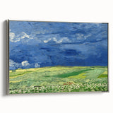 Wheatfield Under Thunderclouds - Impressionist Wall Art by Van Gogh
