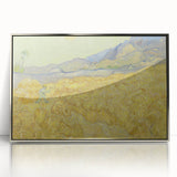 Impressionism Wall Art - Wheatfield with Reaper by Van Gogh Print