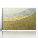 Impressionism Wall Art - Wheatfield with Reaper by Van Gogh Print
