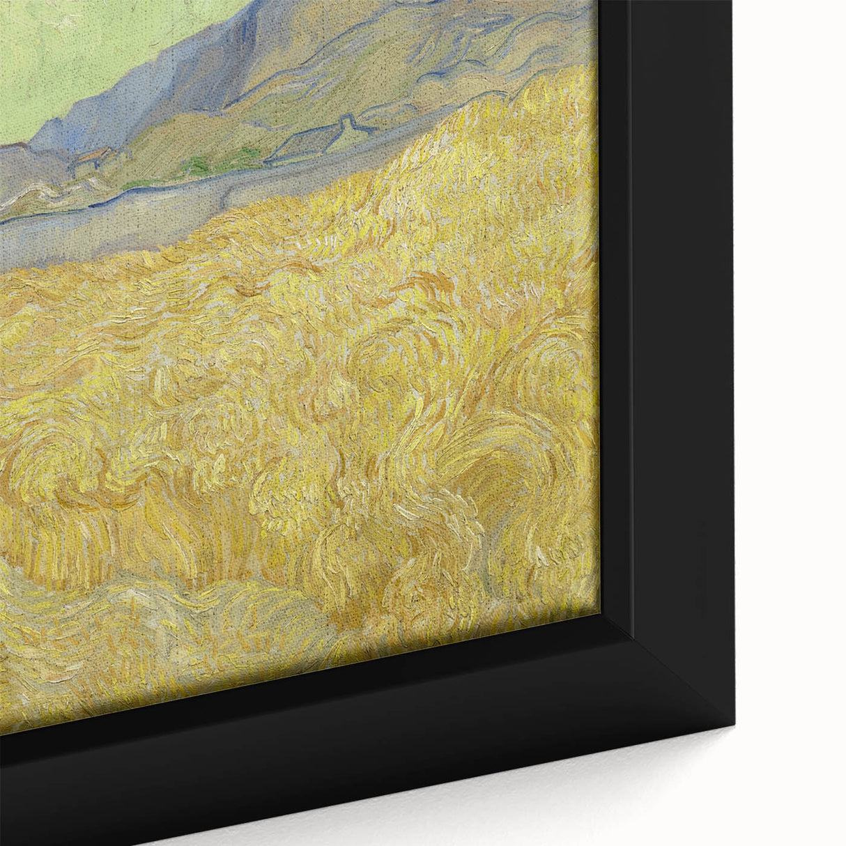 Impressionism Wall Art - Wheatfield with Reaper by Van Gogh Print