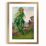 Impressionist Wall Art - Allotment with Sunflower by Van Gogh