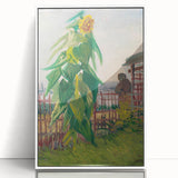 Impressionist Wall Art - Allotment with Sunflower by Van Gogh