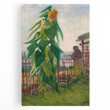 Impressionist Wall Art - Allotment with Sunflower by Van Gogh