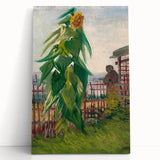 Impressionist Wall Art - Allotment with Sunflower by Van Gogh