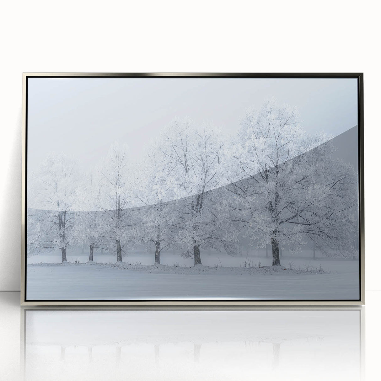 Winter Wonderland Office Wall Art – Modern Corporate Decor