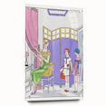 Vintage Fashion Art Deco Wall Art – Pastel Colors & Elegant 1920s Scene