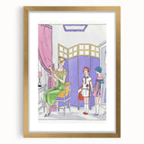Vintage Fashion Art Deco Wall Art – Pastel Colors & Elegant 1920s Scene