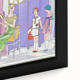 Vintage Fashion Art Deco Wall Art – Pastel Colors & Elegant 1920s Scene