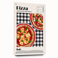 Acrylic print of various detailed food dishes in vibrant colors, suitable for dining room decor.
