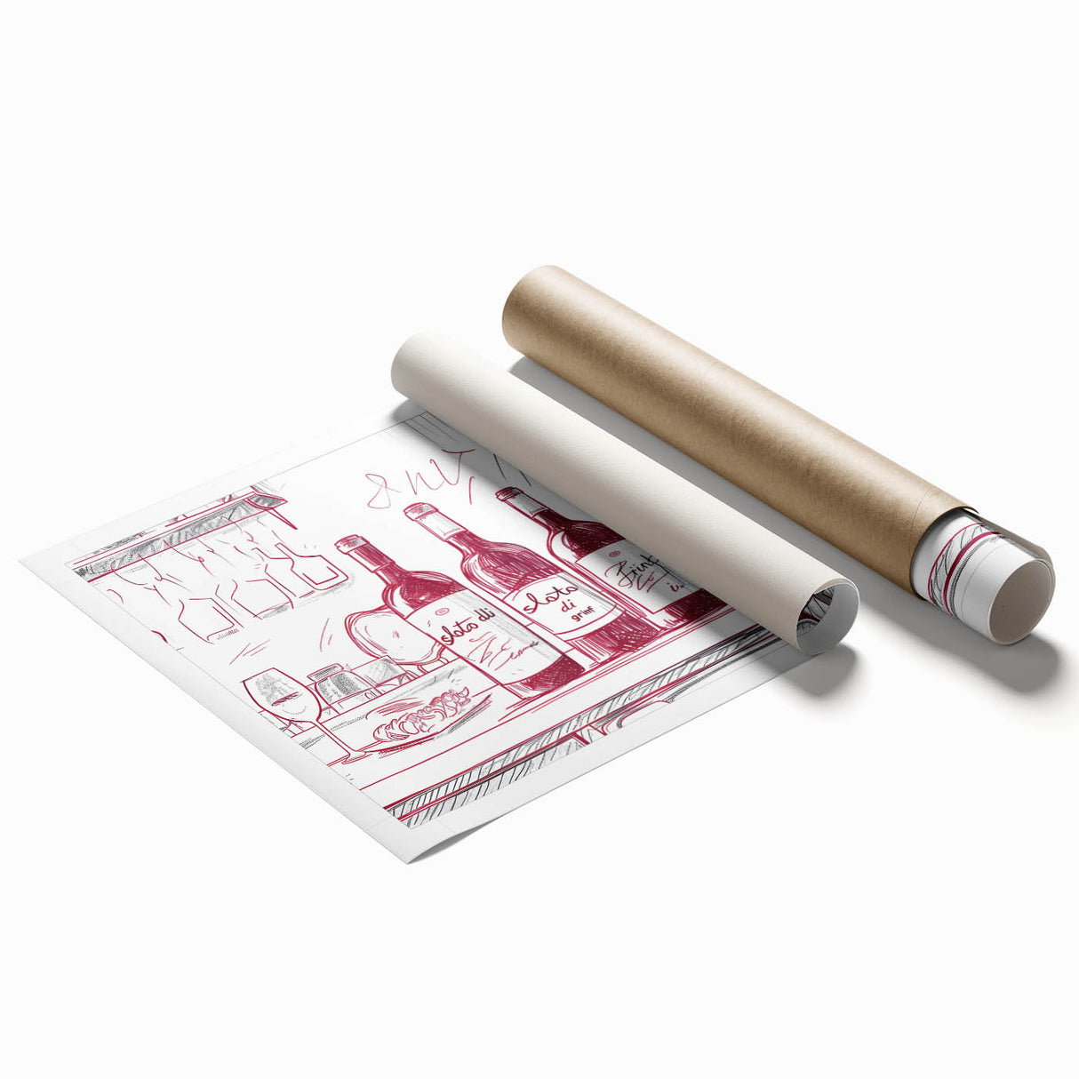 Extra large rolled canvas featuring a floral art design in soft pastel shades, ideal for classy bathroom wall art.
