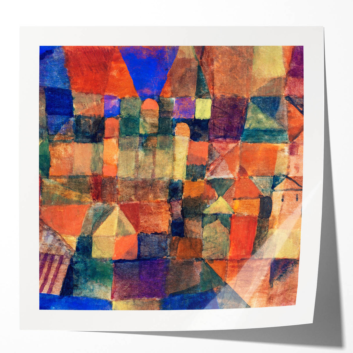 Paul Klee's City with the Three Domes - Abstract Modern Art Print