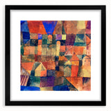 Paul Klee's City with the Three Domes - Abstract Modern Art Print