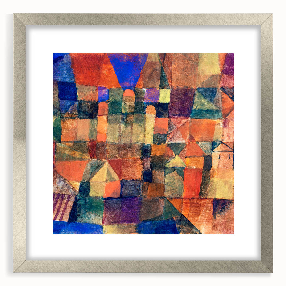 Paul Klee's City with the Three Domes - Abstract Modern Art Print