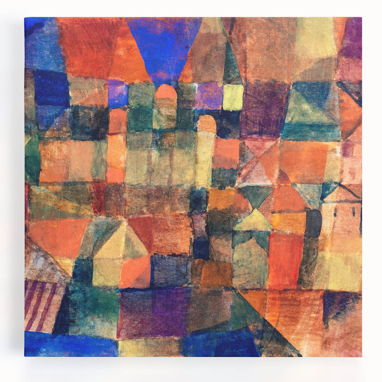 Paul Klee's City with the Three Domes - Abstract Modern Art Print