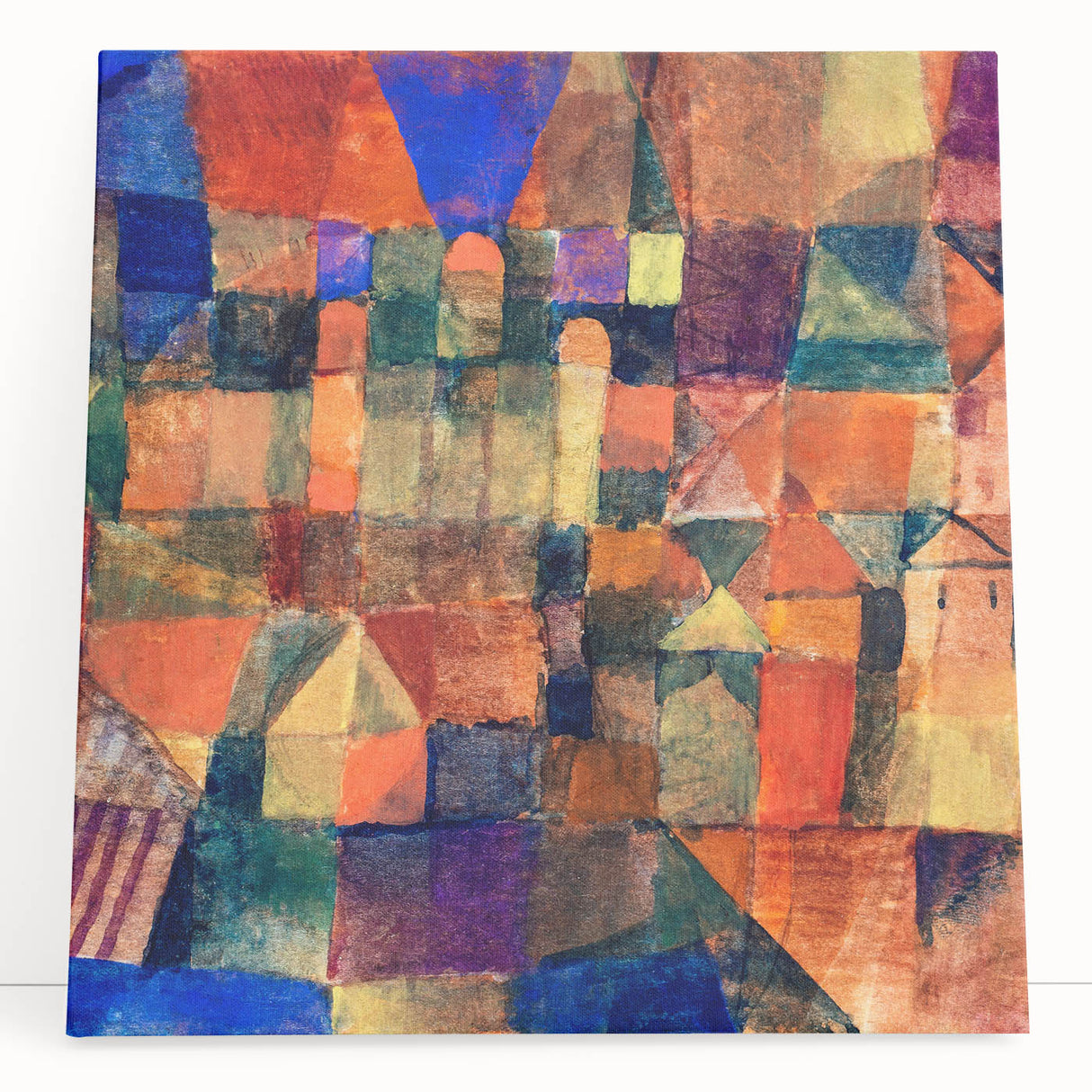 Paul Klee's City with the Three Domes - Abstract Modern Art Print