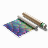 Extra large rolled print featuring a close-up of vibrant pink flowers, ideal for classy bathroom wall art.