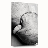 Large abstract wall art on acrylic glass featuring swirling blue and green patterns, ideal for bedroom or dining room decor.