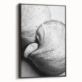 Black and white framed canvas featuring a close-up landscape, ideal for bedroom wall decor.