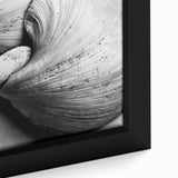 Extra large framed canvas featuring a close-up of colorful, textured leaves on a black background.