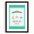 Educational Nursery Wall Decor - Dream Big Little One Print