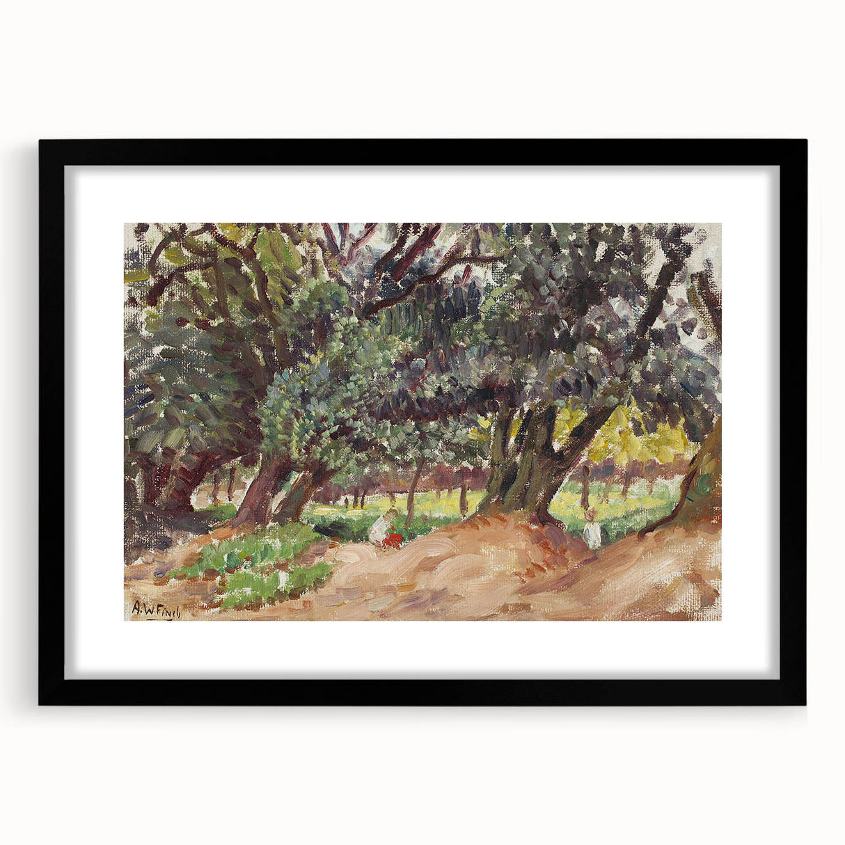 Modern Wall Art - Abstract Forest Landscape - Contemporary Art Prints