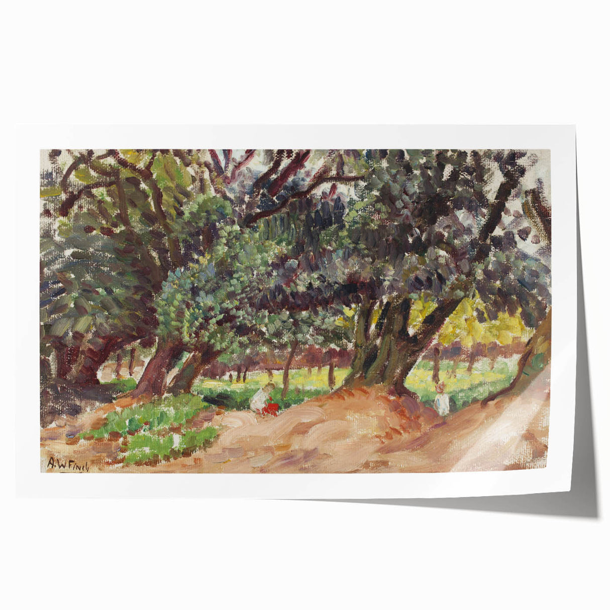 Modern Wall Art - Abstract Forest Landscape - Contemporary Art Prints