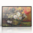 Impressionism Wall Art - Vase with Sunflowers and Roses by Van Gogh
