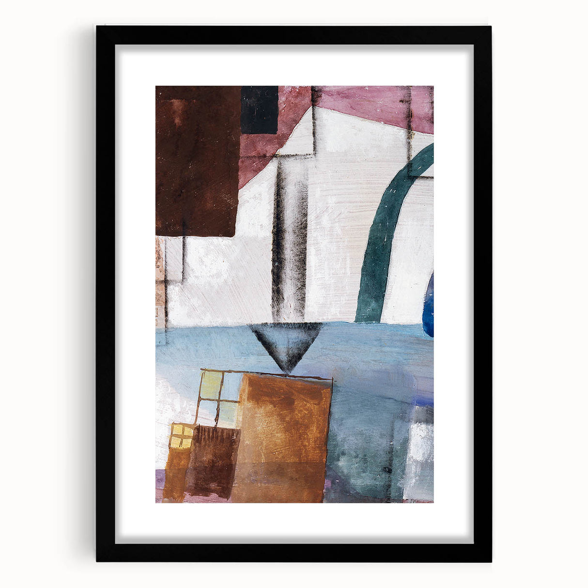 Modern Wall Art: Abstract Geometric Design in Earthy Tones