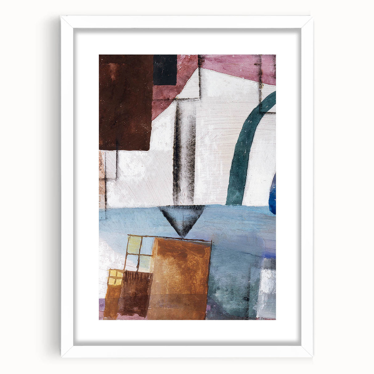 Modern Wall Art: Abstract Geometric Design in Earthy Tones